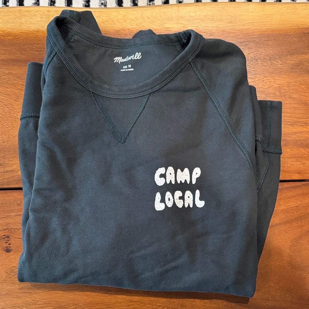 Madewell Dark Green Camp Local Pullover